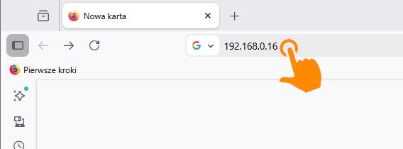 IP-Adresse im Browser eingeben