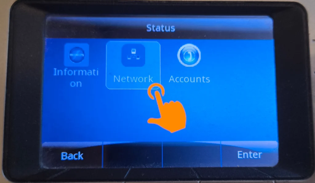 Status-Menü des VoIP-Telefons