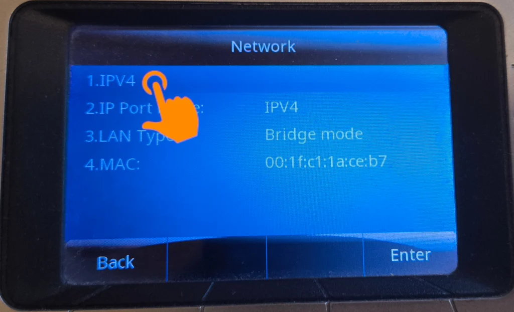 Netzwerkeinstellungen des VoIP-Telefons